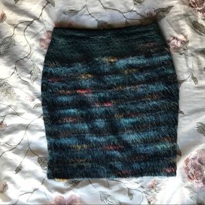 MAEVE fuzzy multi pencil skirt 🦋